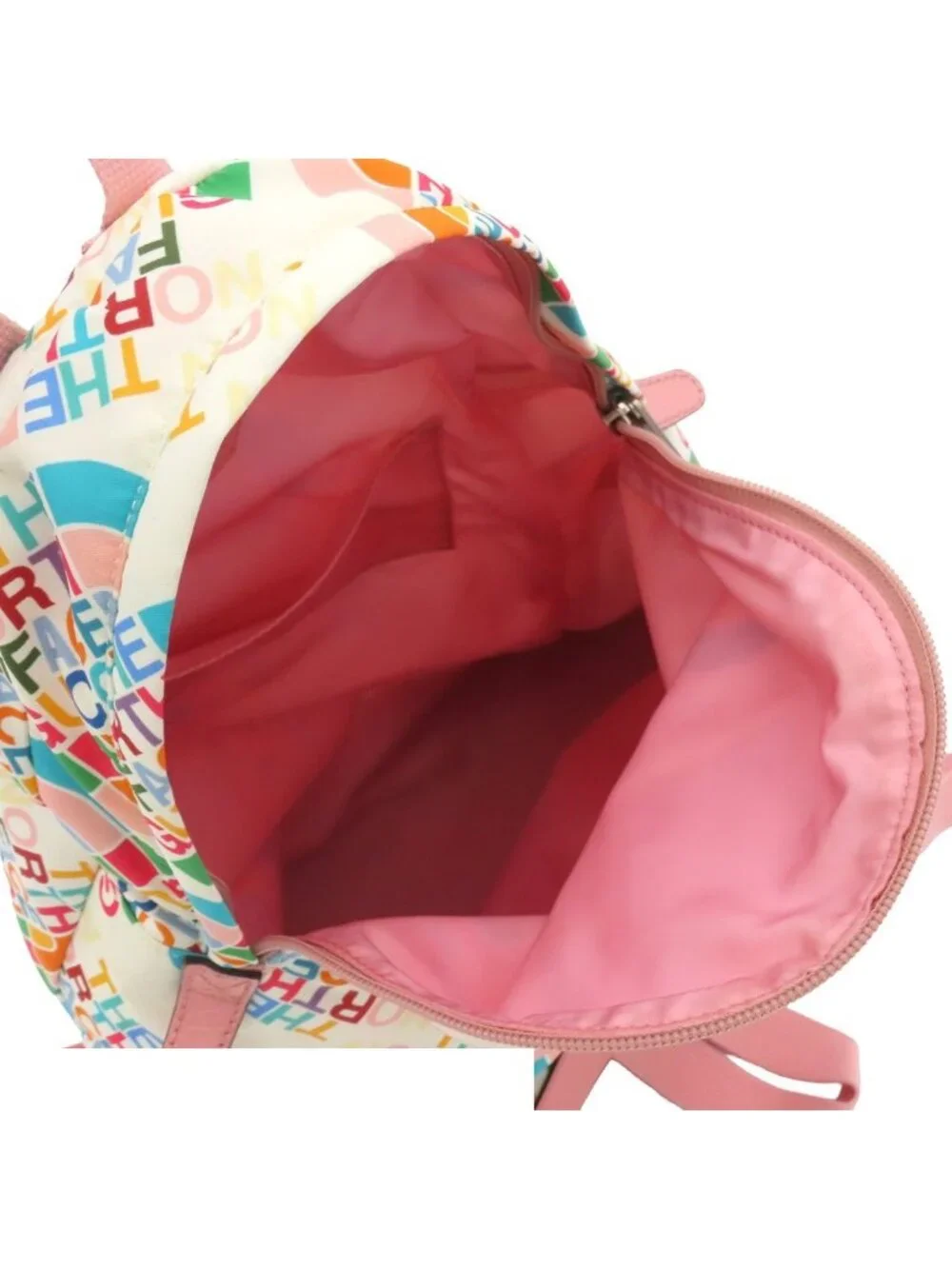 Gucci Tnf Collaboration Backpack White Pink Multicolor Nylon